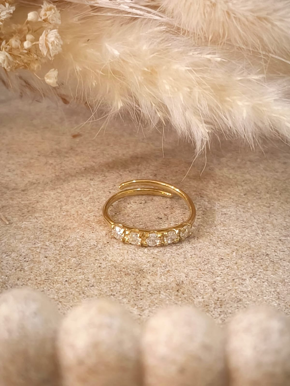 Bague de promesse Ophélie en acier inoxydable avec boîte