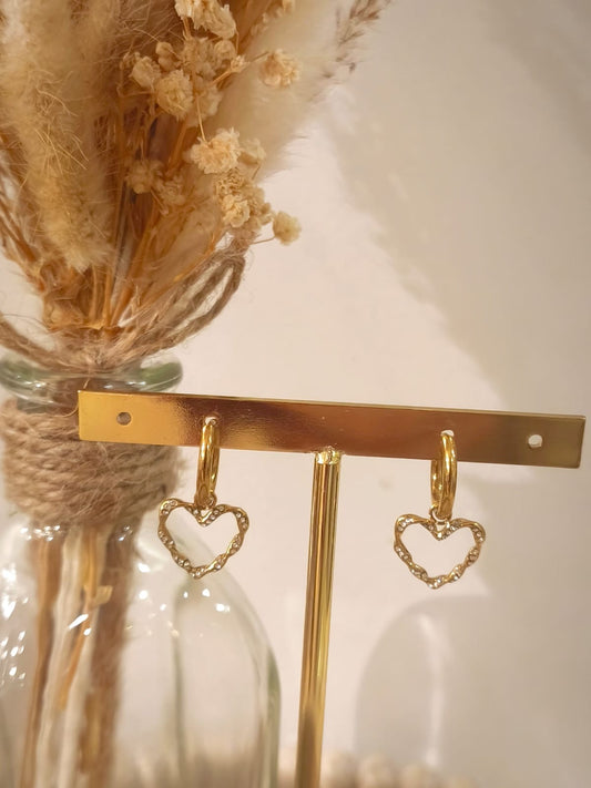 Boucles d'oreilles Angeline en acier inoxydable