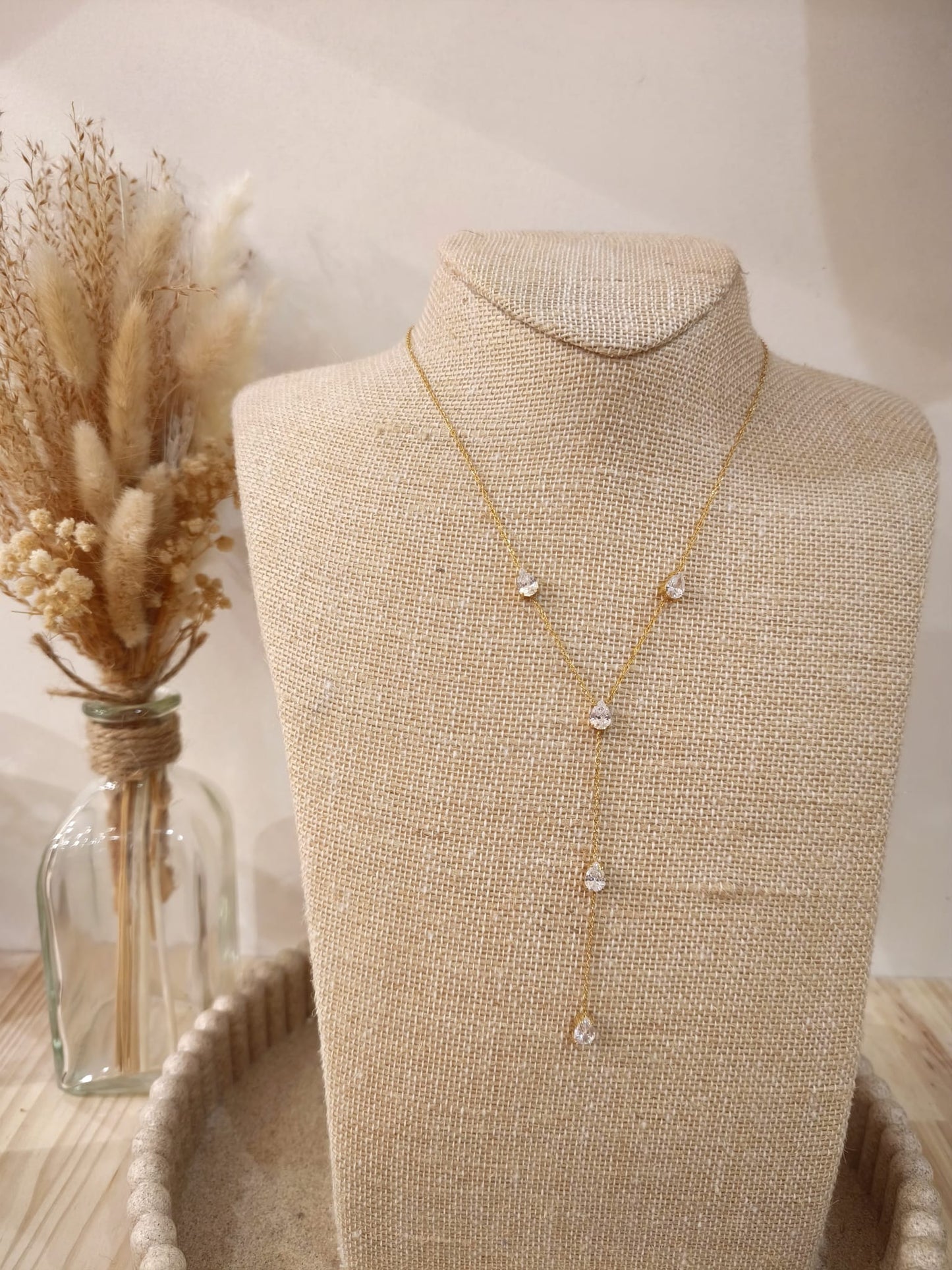 Collier Y Elysia en acier inoxydable