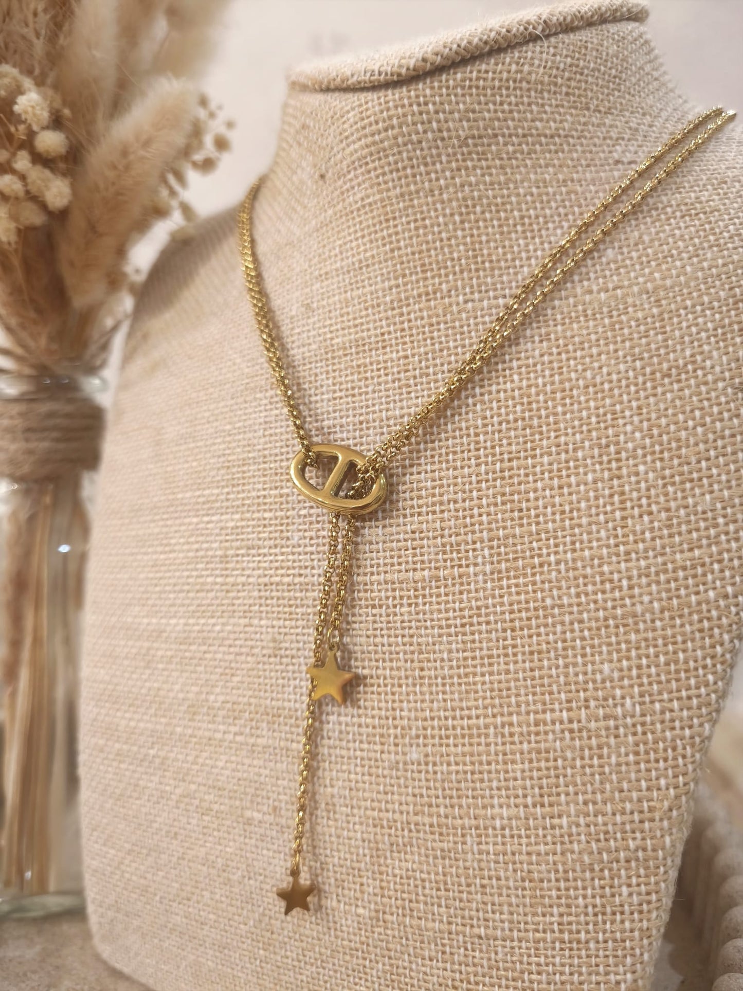 Sautoir Charlotte en acier inoxydable