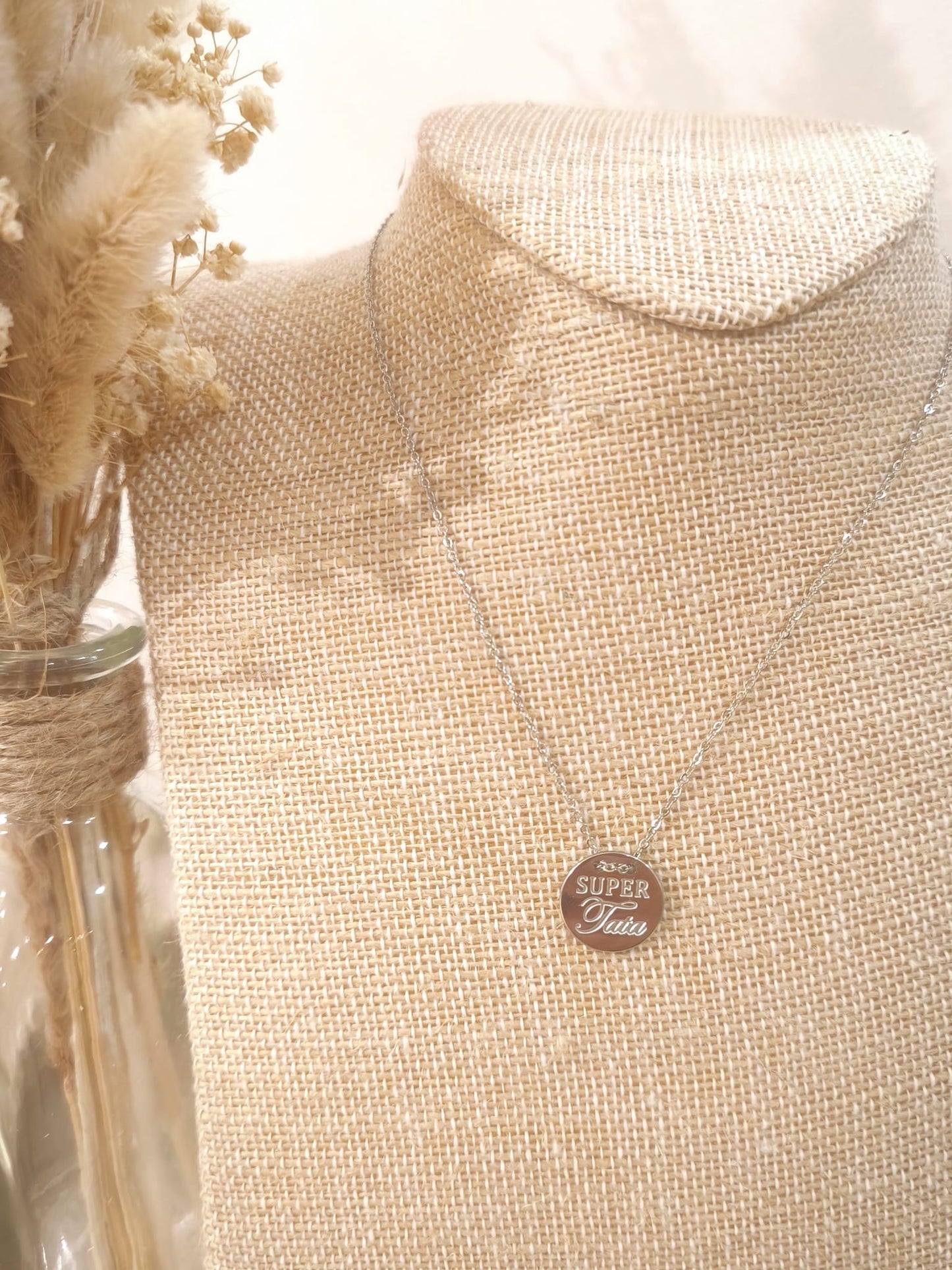 Collier Super Tata en acier inoxydable