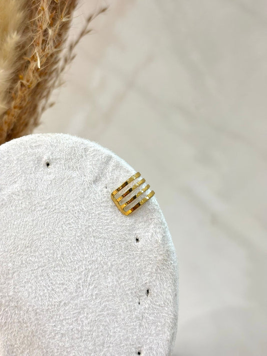 Bijou d'oreille Aelina en acier inoxydable