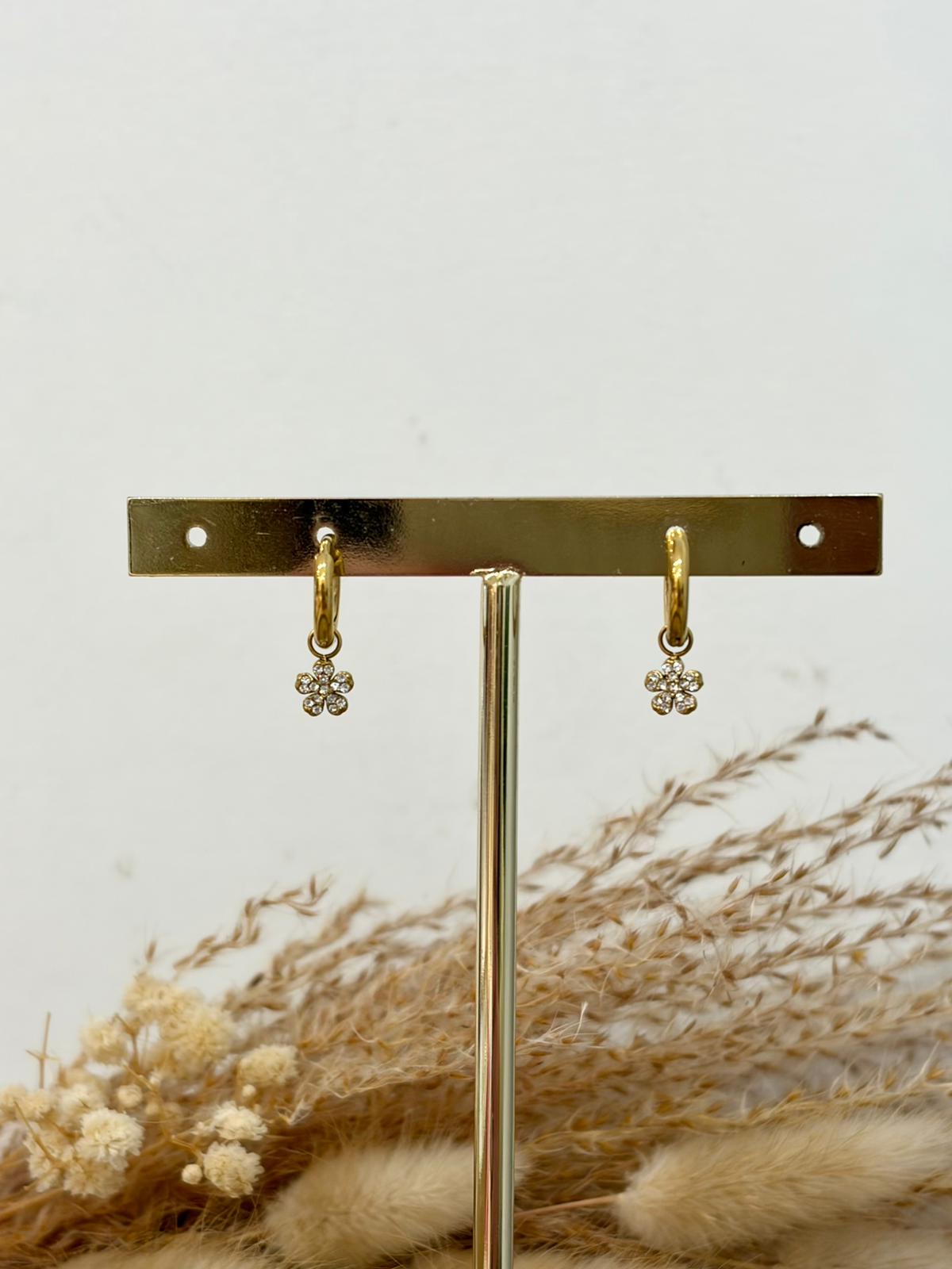 Boucles d'oreilles Bérénice en acier inoxydable