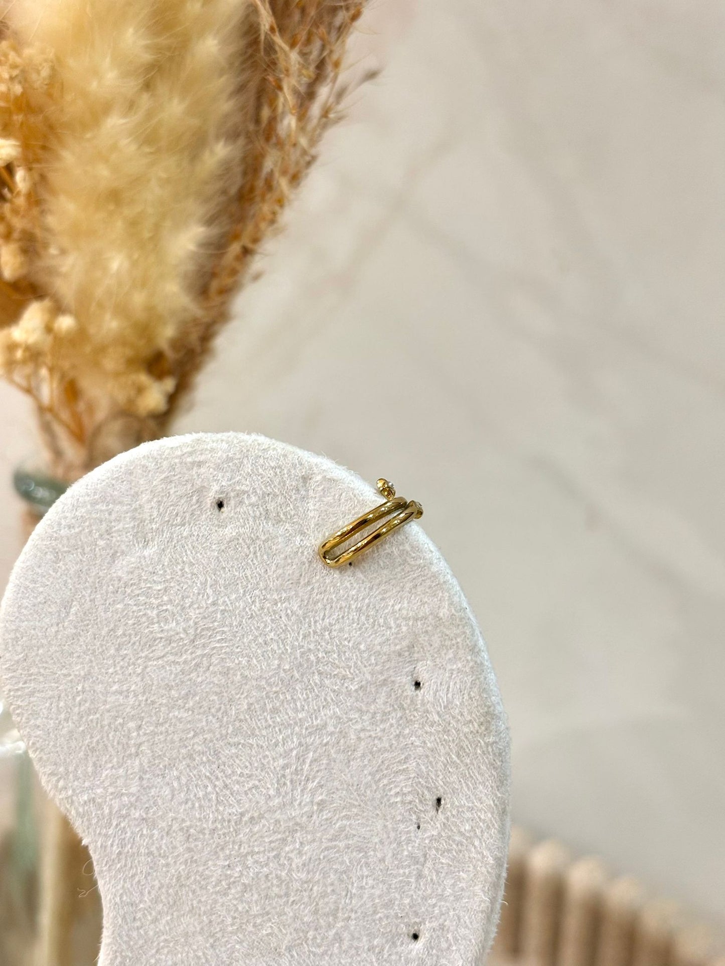 Bijou d'oreille Lyssia en acier inoxydable