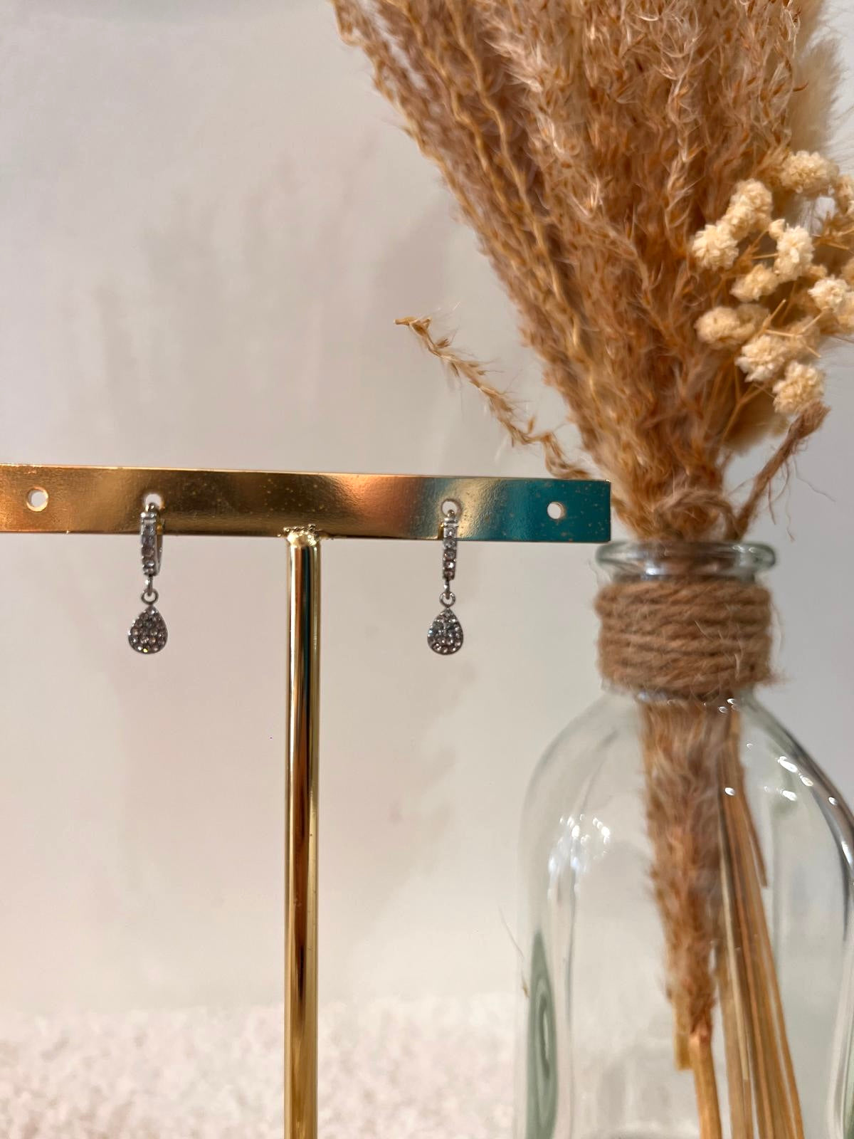 Boucles d’oreilles à breloques Louisa en acier inoxydable