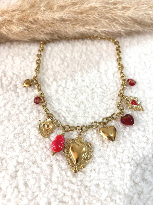 Collier à breloques Louis en acier inoxydable