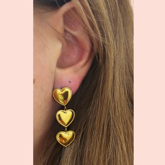 Boucles d'oreilles Mae en acier inoxydable
