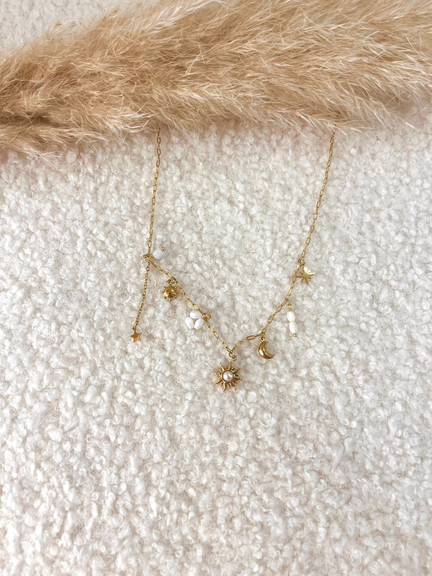 Collier à breloques Zoé en acier inoxydable