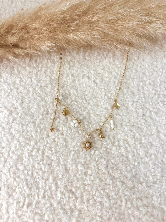 Collier à breloques Zoé en acier inoxydable