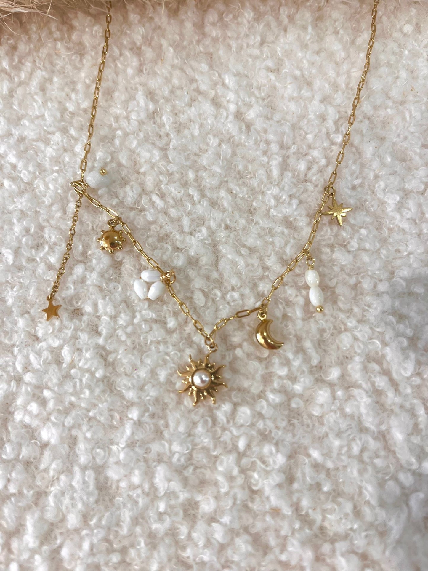 Collier à breloques Zoé en acier inoxydable