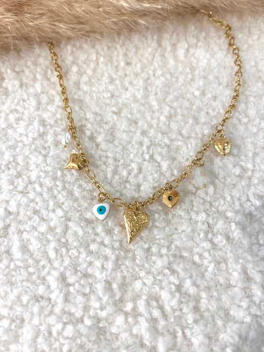 Collier à breloques Lalie en acier inoxydable