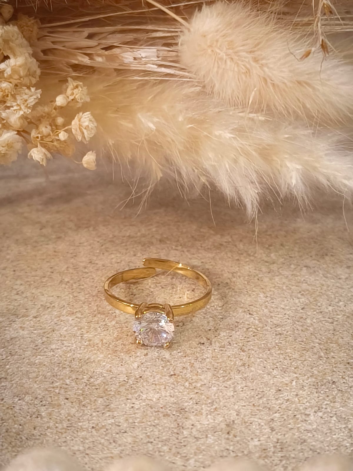 Bague de promesse Camille en acier inoxydable avec boîte