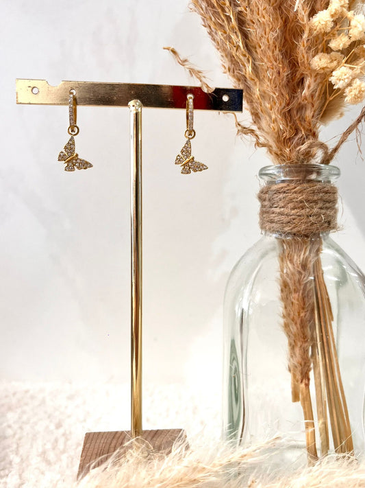 Boucles d’oreilles breloques Alma en acier inoxydable