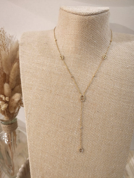 Collier Y Maeva en acier inoxydable