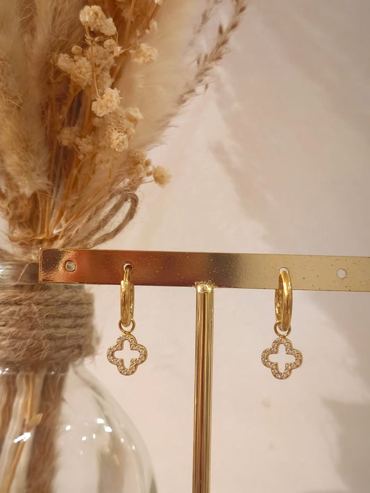 Boucles d'oreilles Zoe en acier inoxydable