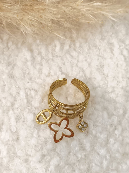 Bague Aluna en acier inoxydable