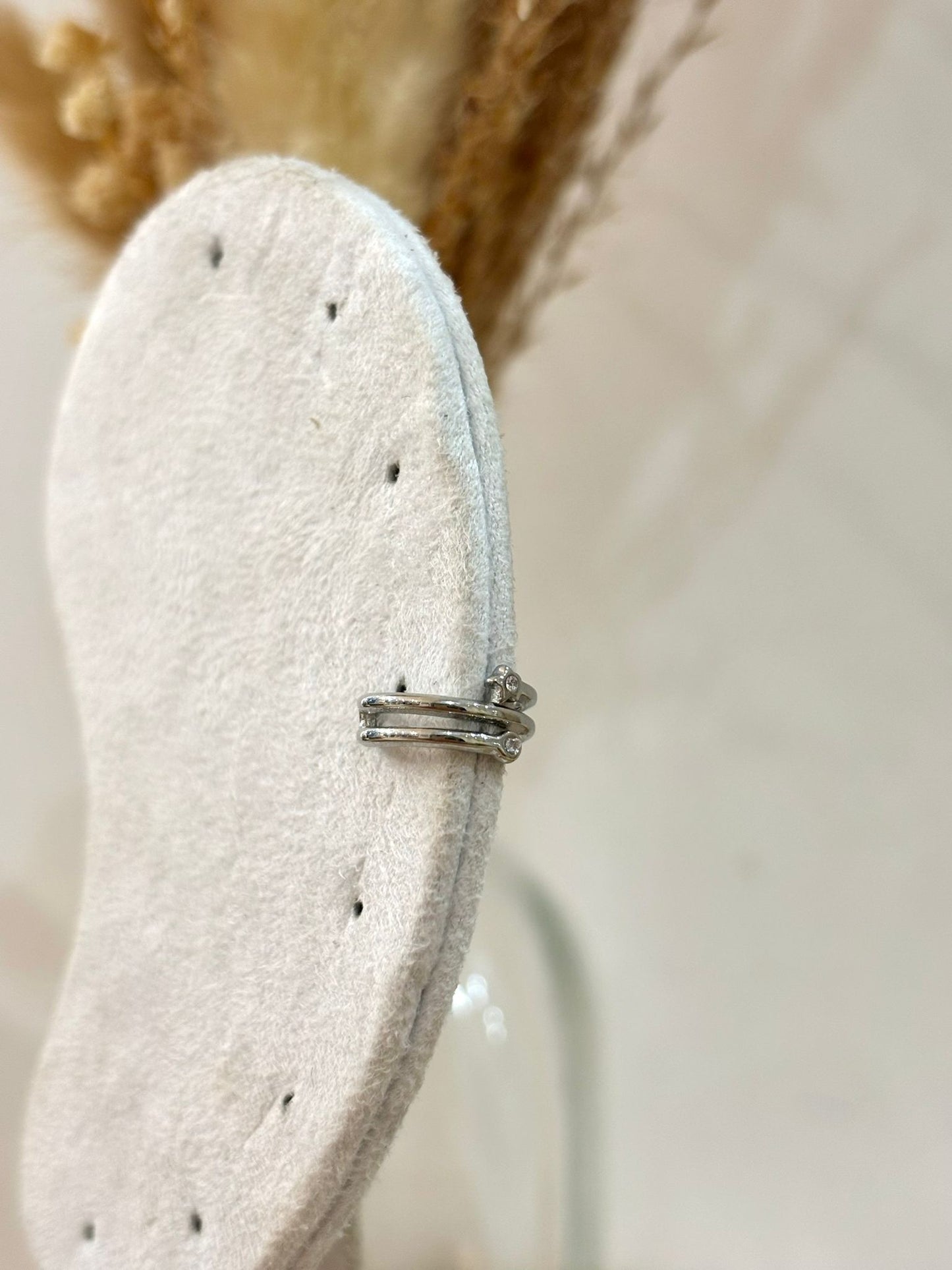Bijou d'oreille Lyssia en acier inoxydable