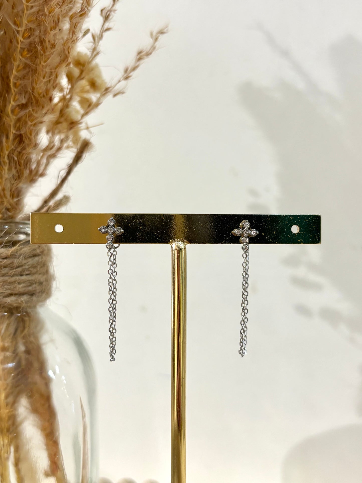 Boucles d’oreilles Isabelle en acier inoxydable