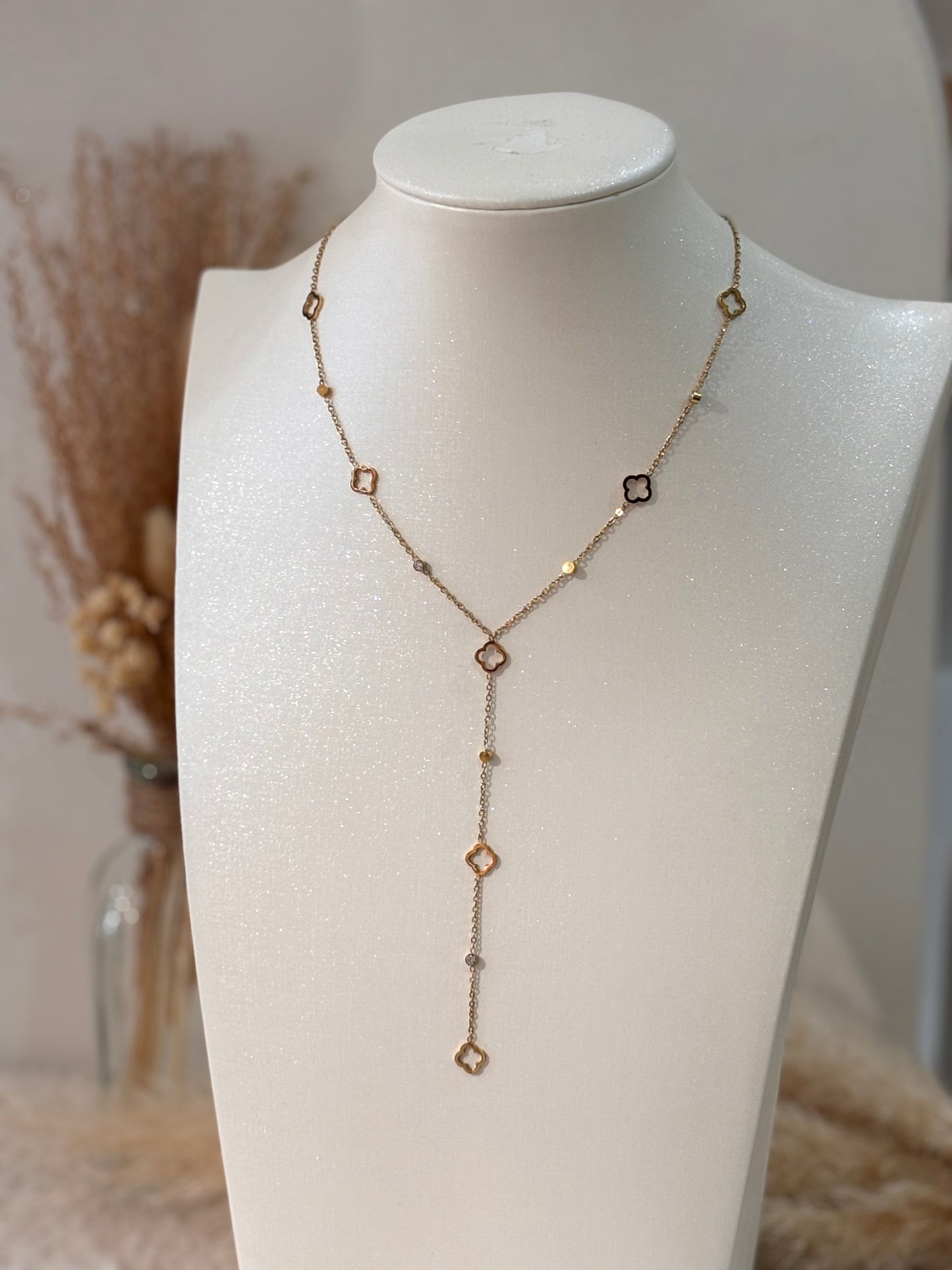 Collier Y best seller Léa en acier inoxydable