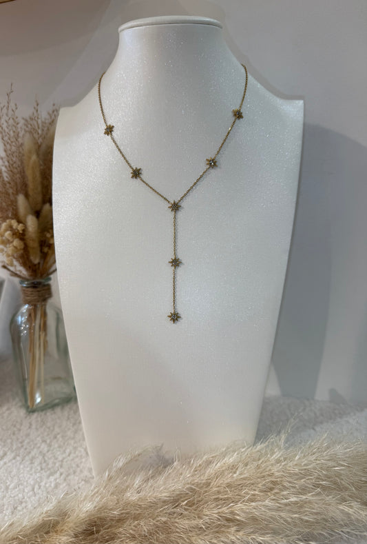 Collier Y best seller Florine en acier inoxydable