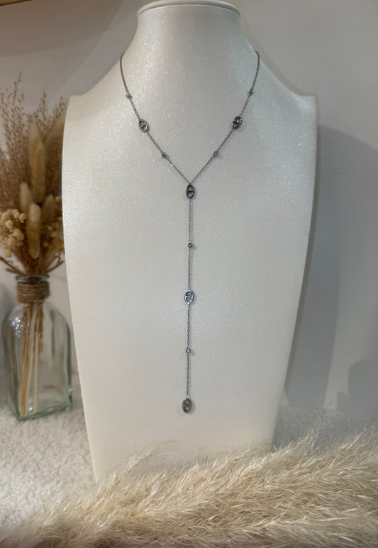 Collier Y best seller Elisa en acier inoxydable