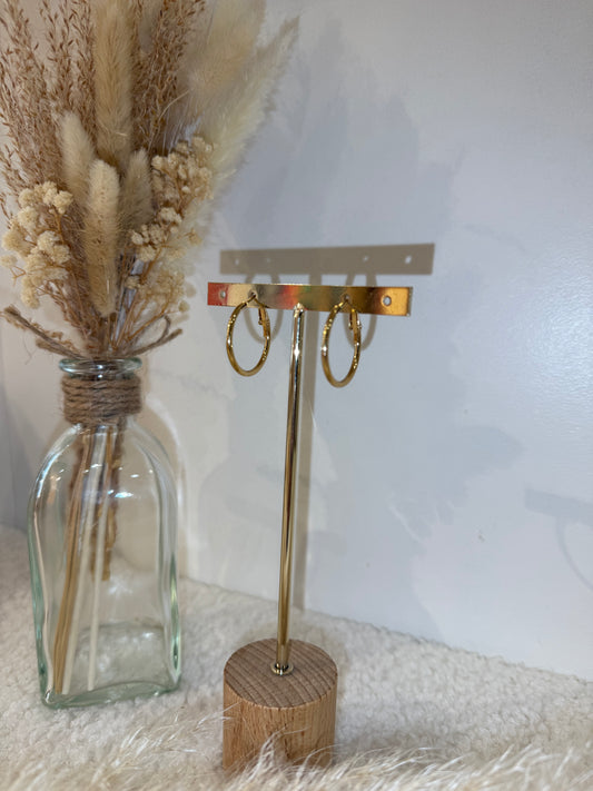 Boucles d'oreilles best seller Jade en acier inoxydable