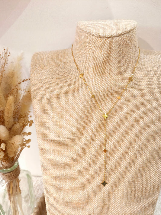 Collier Y Clémence en acier inoxydable