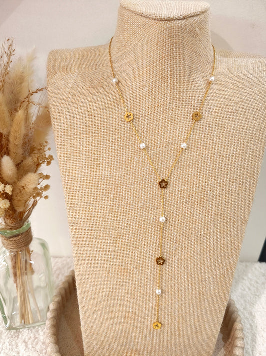 Collier Y Laya en acier inoxydable