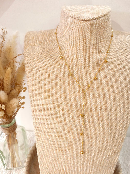 Collier Y Albane en acier inoxydable