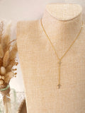 Collier Y Carina en acier inoxydable