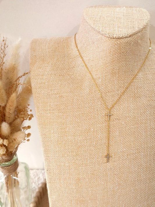 Collier Y Carina en acier inoxydable