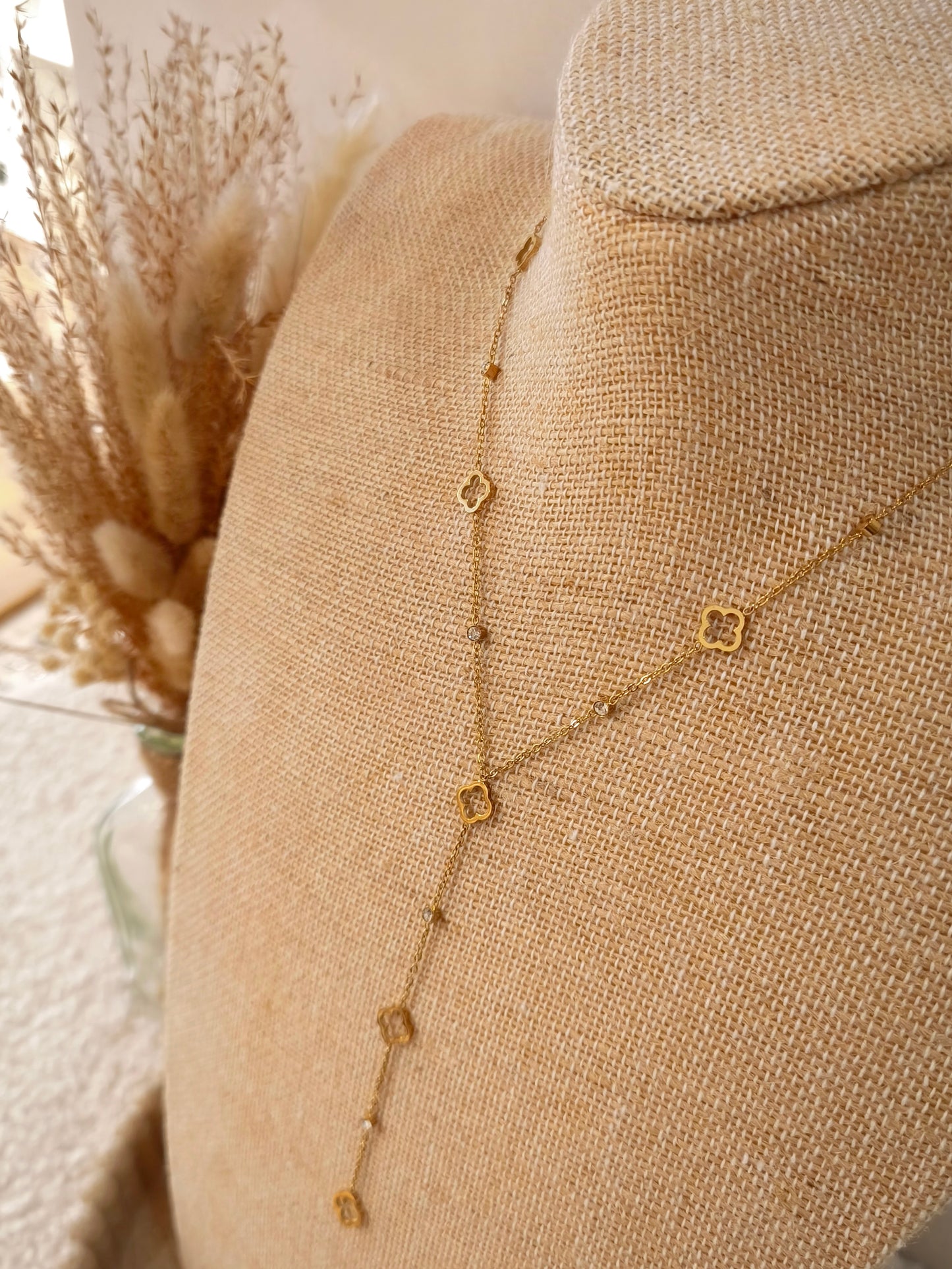 Collier Y best seller Léa en acier inoxydable