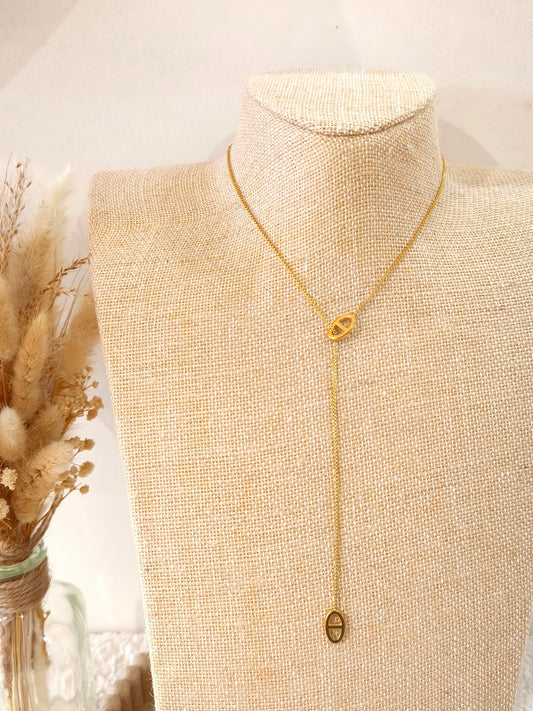 Collier Y best seller Maelisse en acier inoxydable