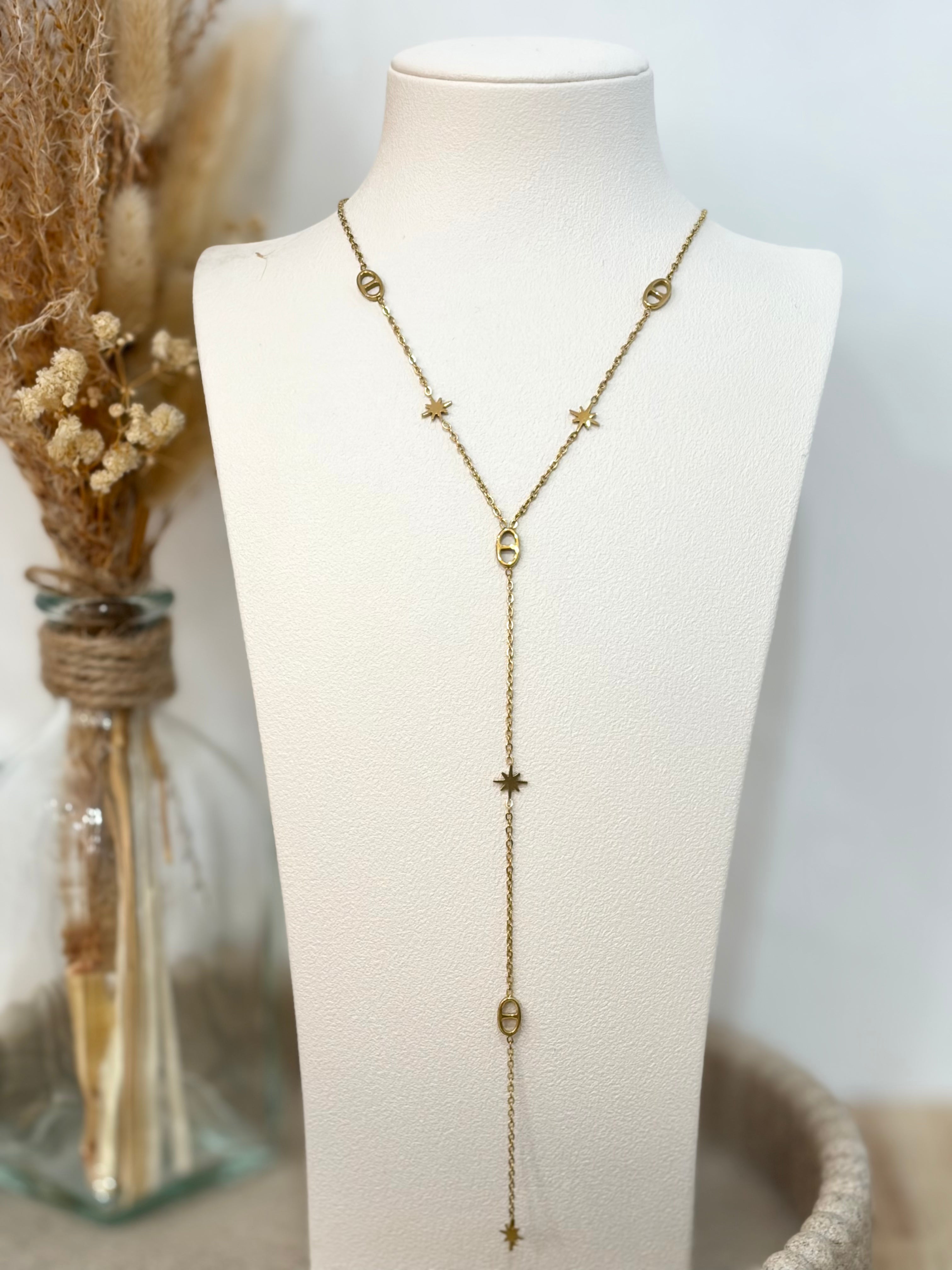Collier Y Zia en acier inoxydable