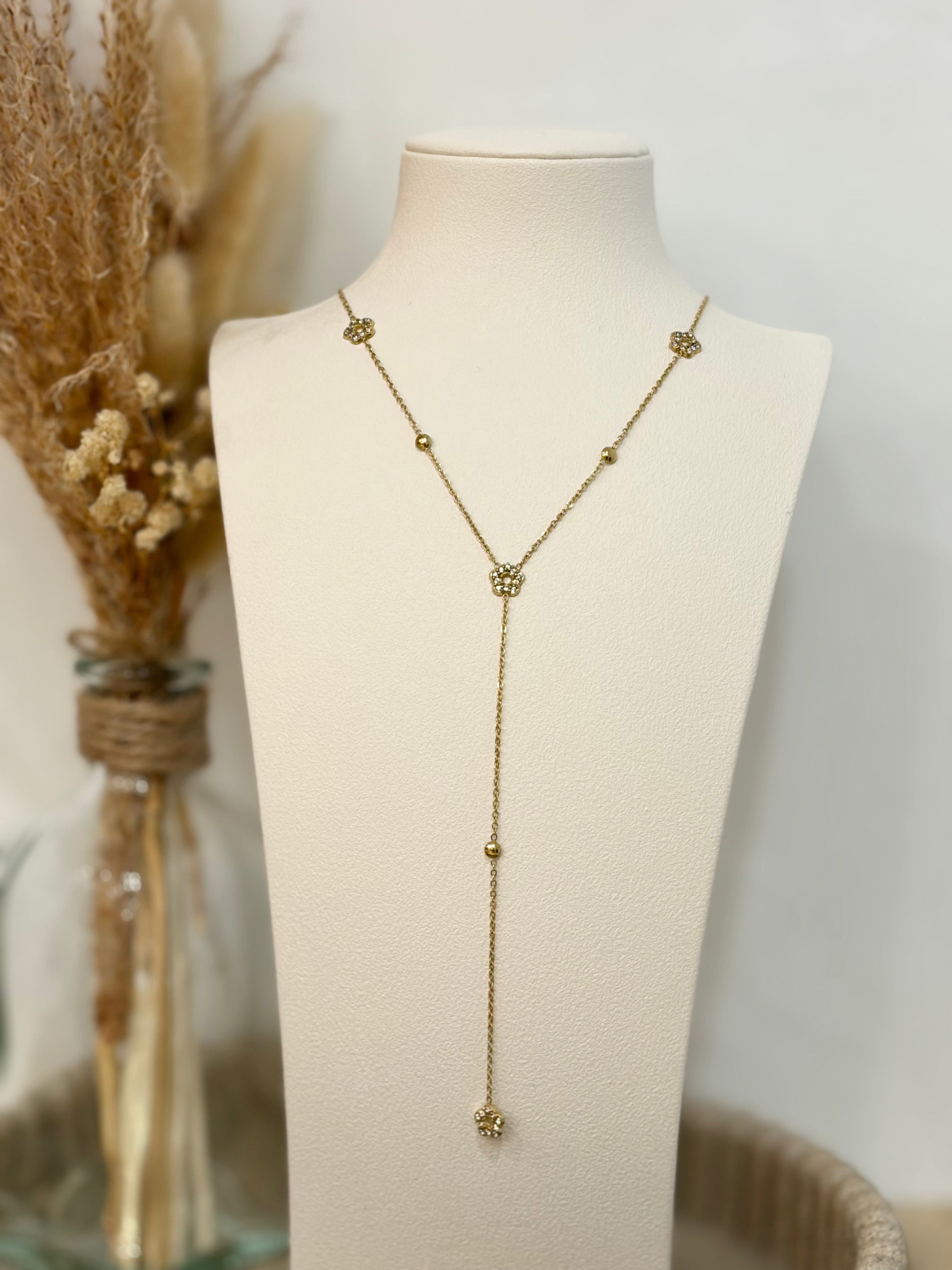 Collier Y Solena en acier inoxydable