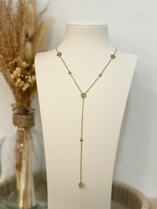 Collier Y Solena en acier inoxydable