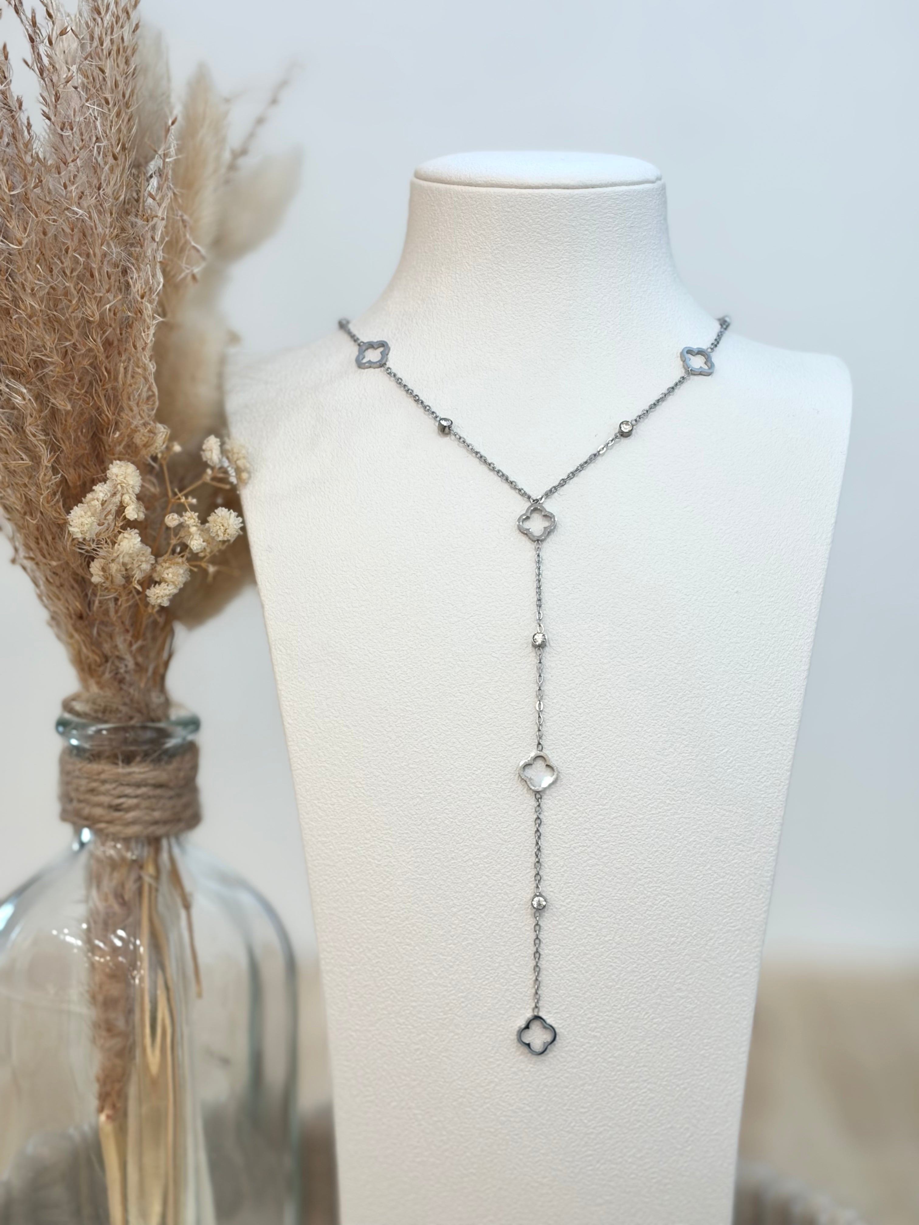 Collier Y best seller Léa en acier inoxydable