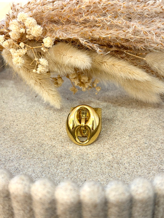 Bague Nyméria en acier inoxydable