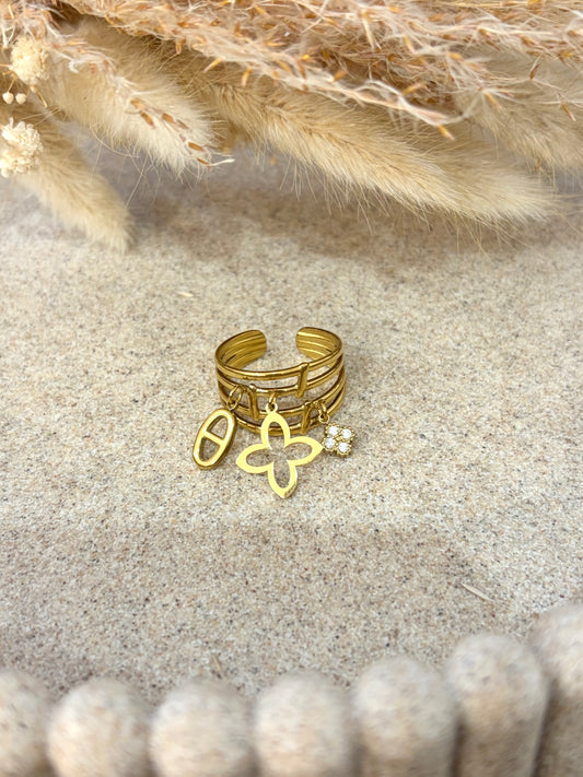 Bague Aluna en acier inoxydable