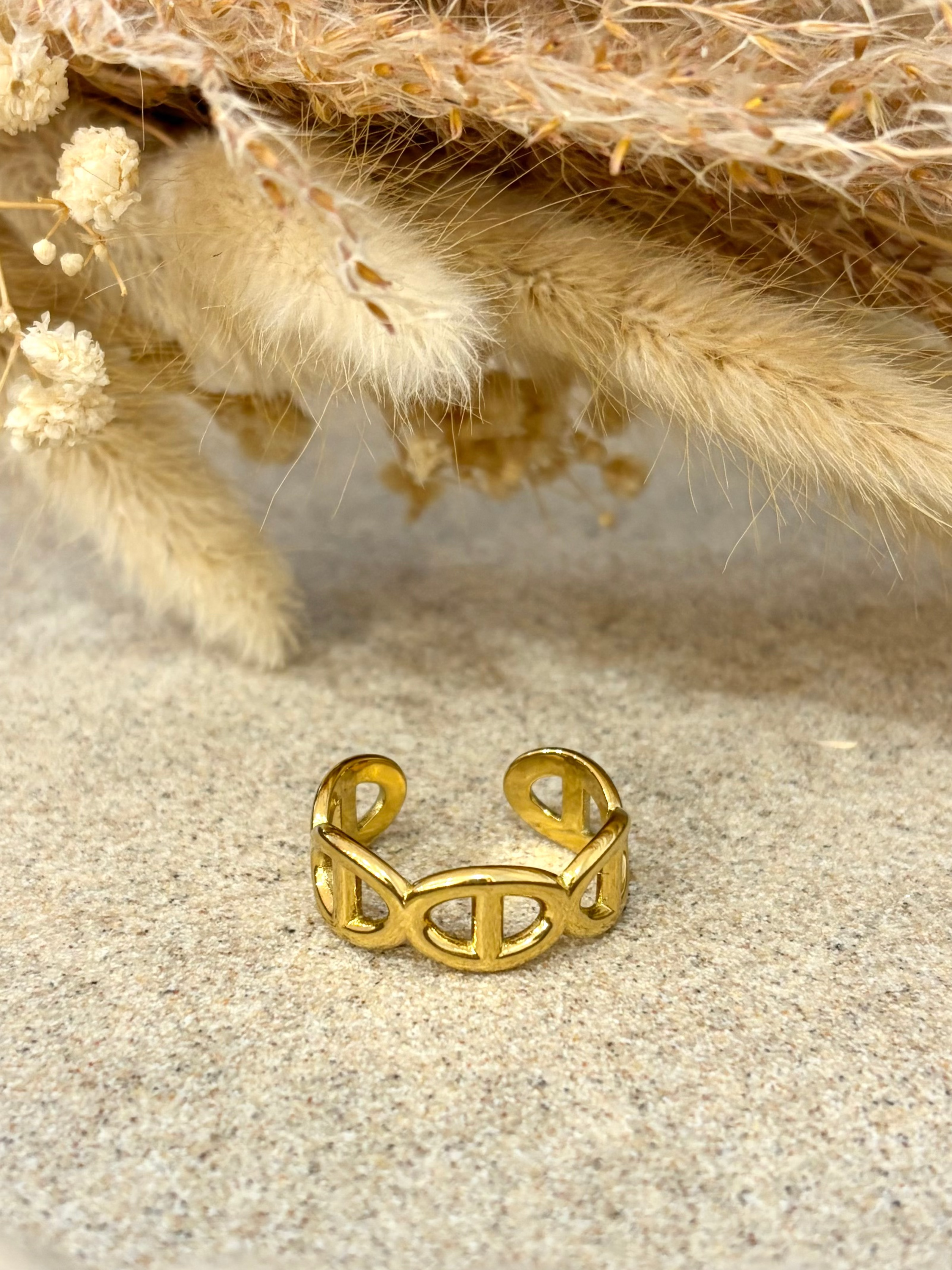 Bague en acier inoxydable Lyria
