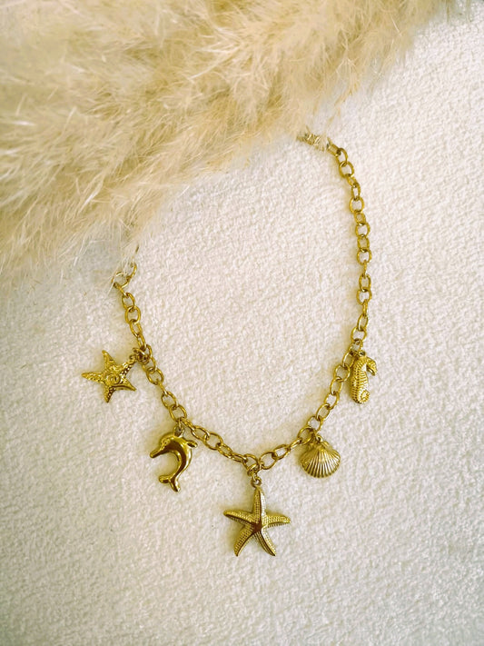 Collier à breloques Aélia