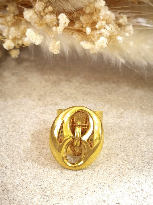 Bague en acier inoxydable Nyméria