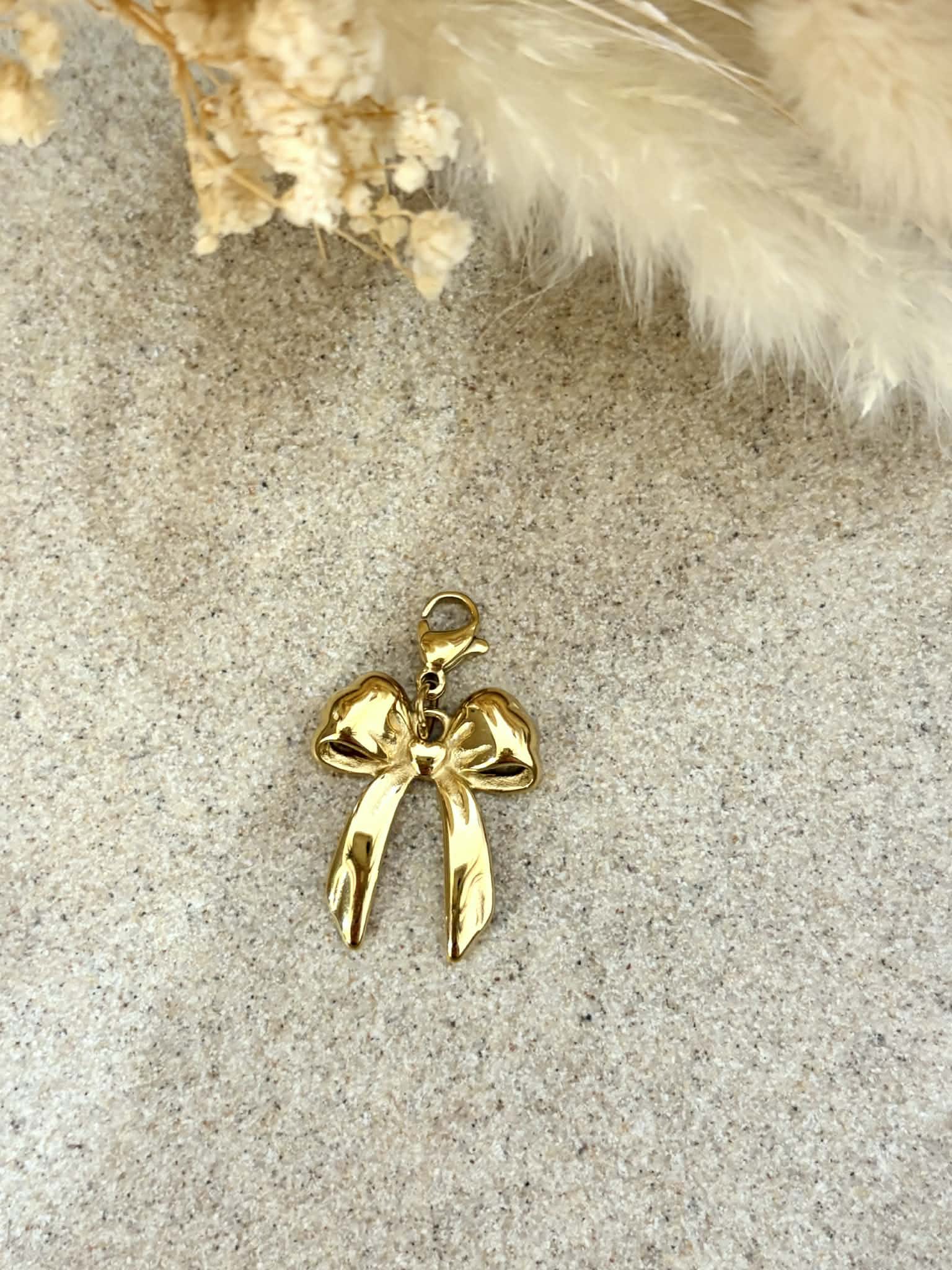 Charms Nœud en acier inoxydable