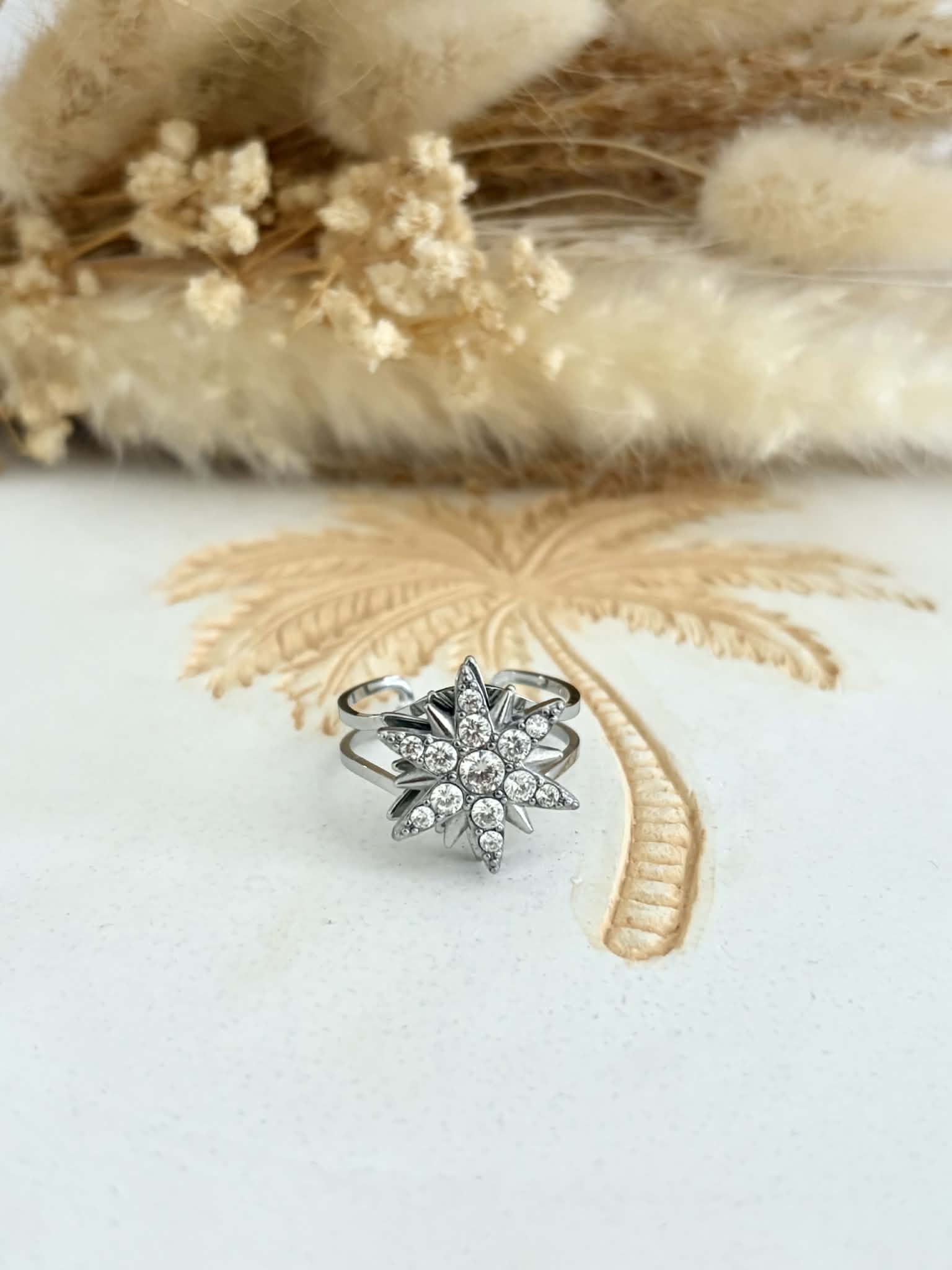 Bague anti-stress Zélyana en acier inoxydable