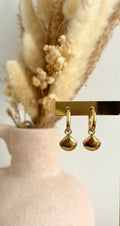 Boucles d’oreilles Calyra en acier inoxydable