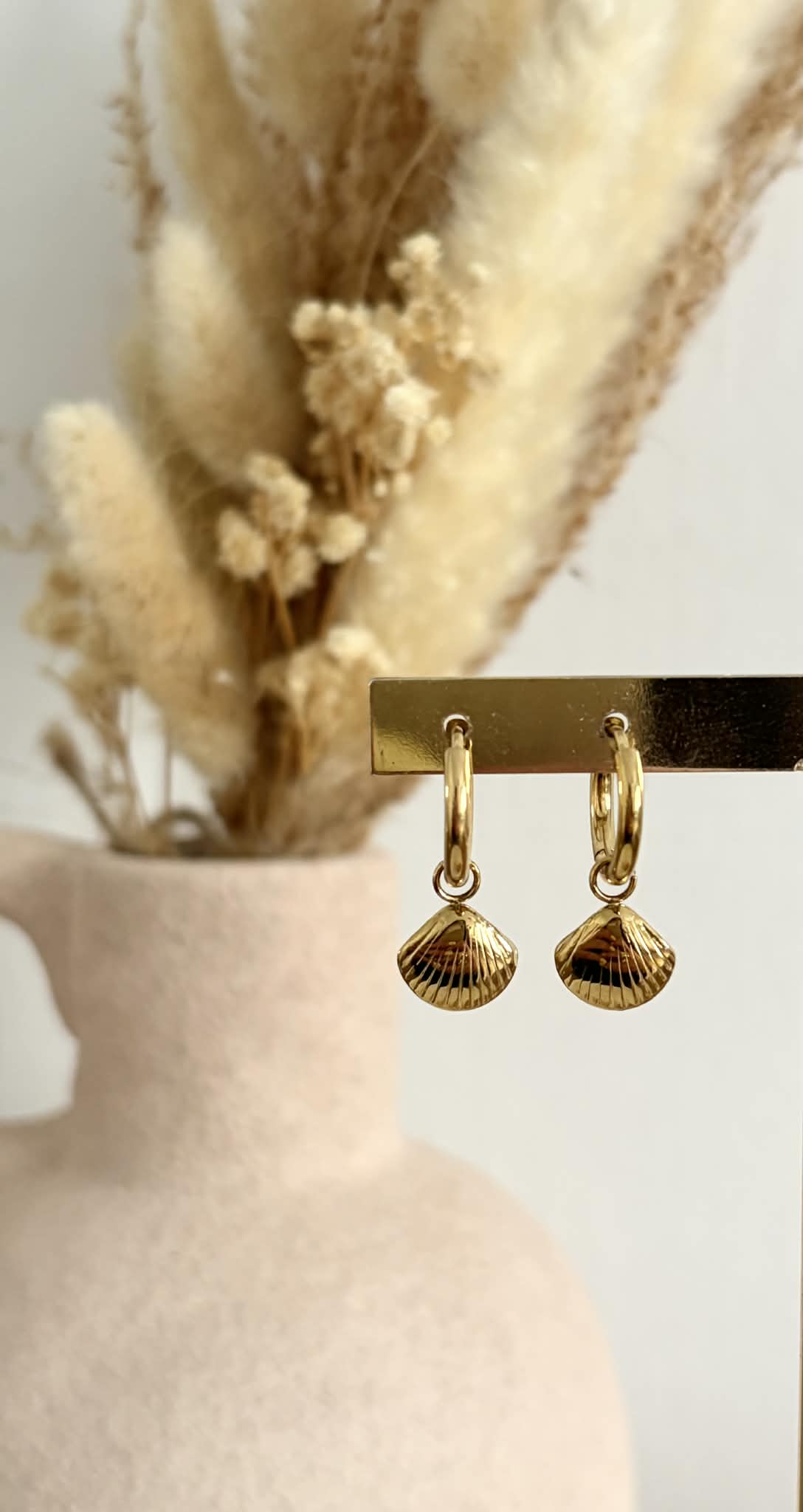 Boucles d’oreilles Calyra en acier inoxydable