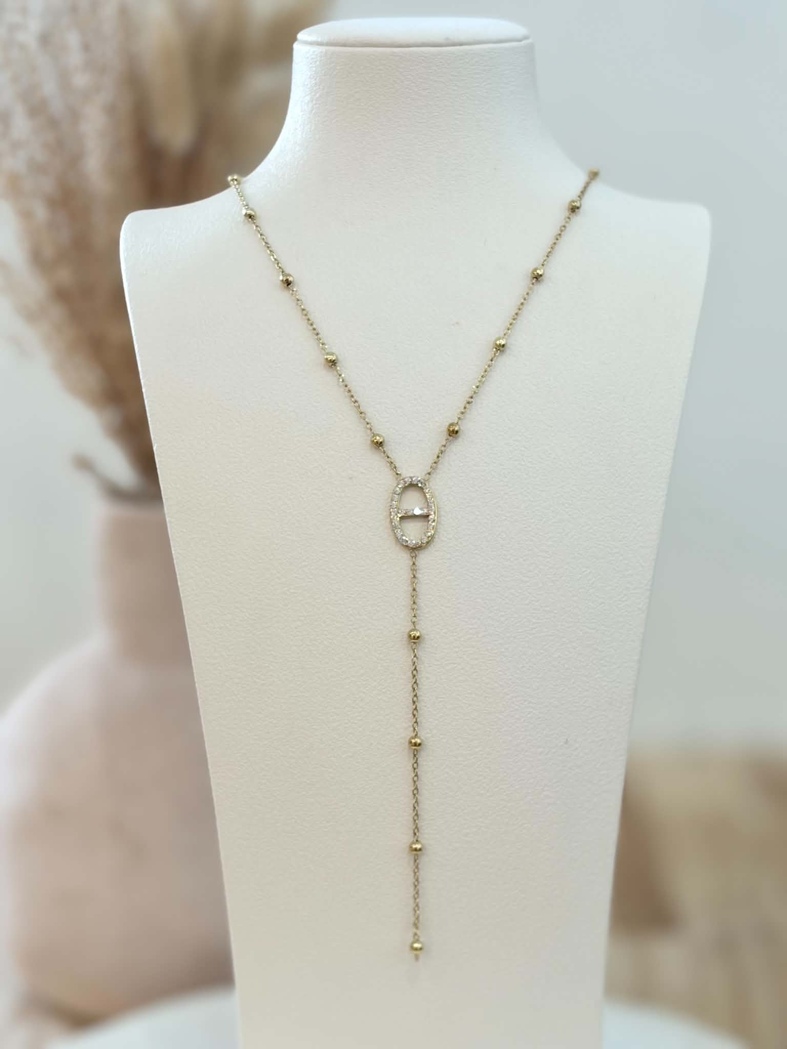Collier Y Elzoria en acier inoxydable