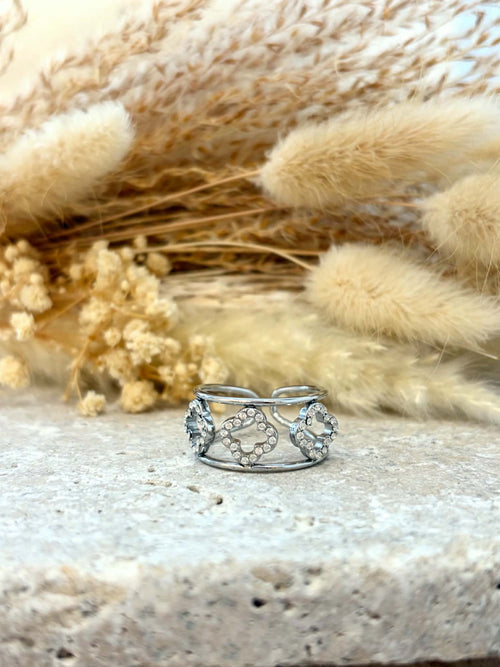 Bague Amélyne en acier inoxydable