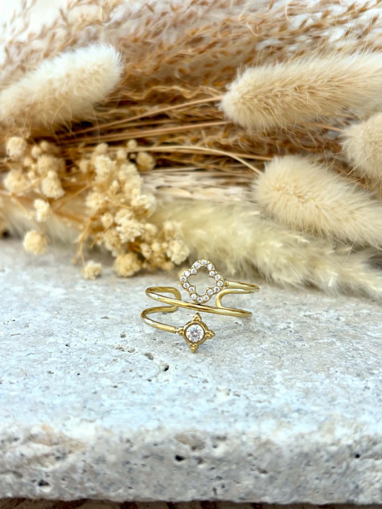 Bague Sélène en acier inoxydable