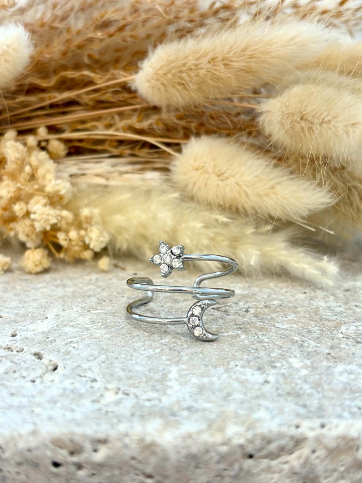 Bague Léandra en acier inoxydable